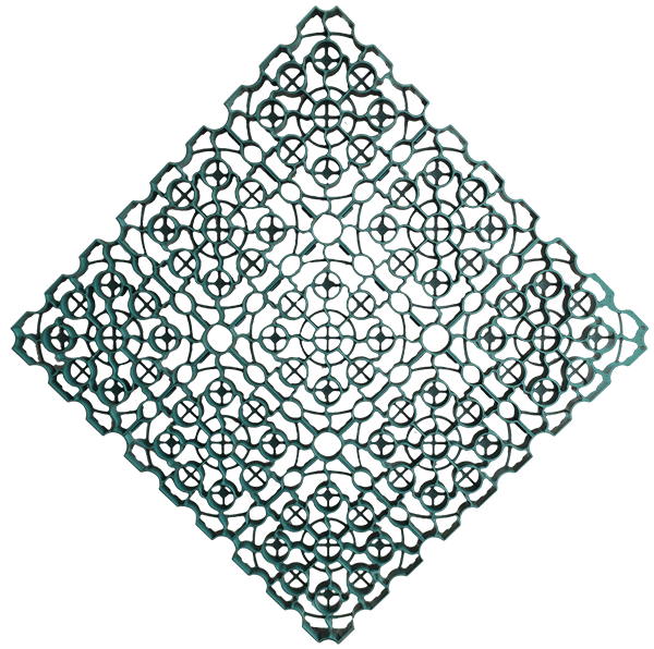 Green X-Grid ground reinforcement grid, one square metre